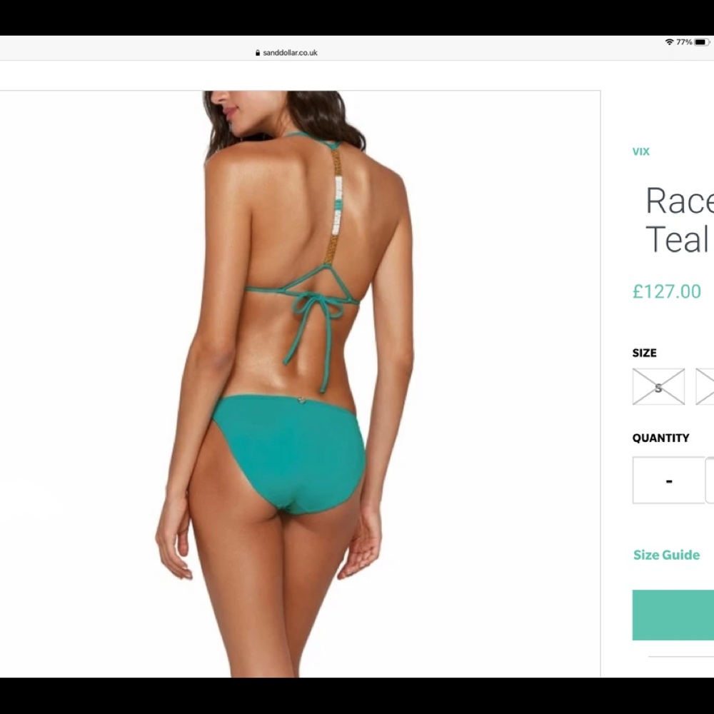 Viz Paula Hermanny Ella Bikini in Teal